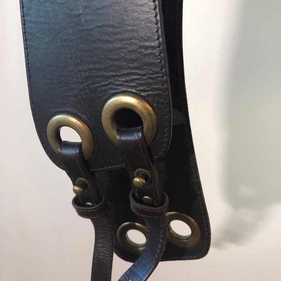 Wide leather belt from Anthropologie - Picture 3 of 8